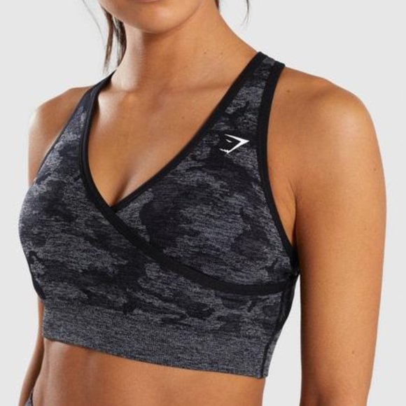 Gymshark ADAPT CAMO SEAMLESS SPORTS BRA - Picture 1 of 3